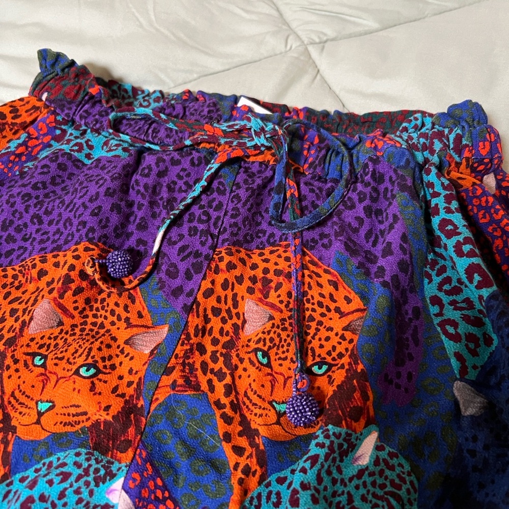 Farm Rio Anthropologie Sami Wildcat Pants - Picture 5 of 13